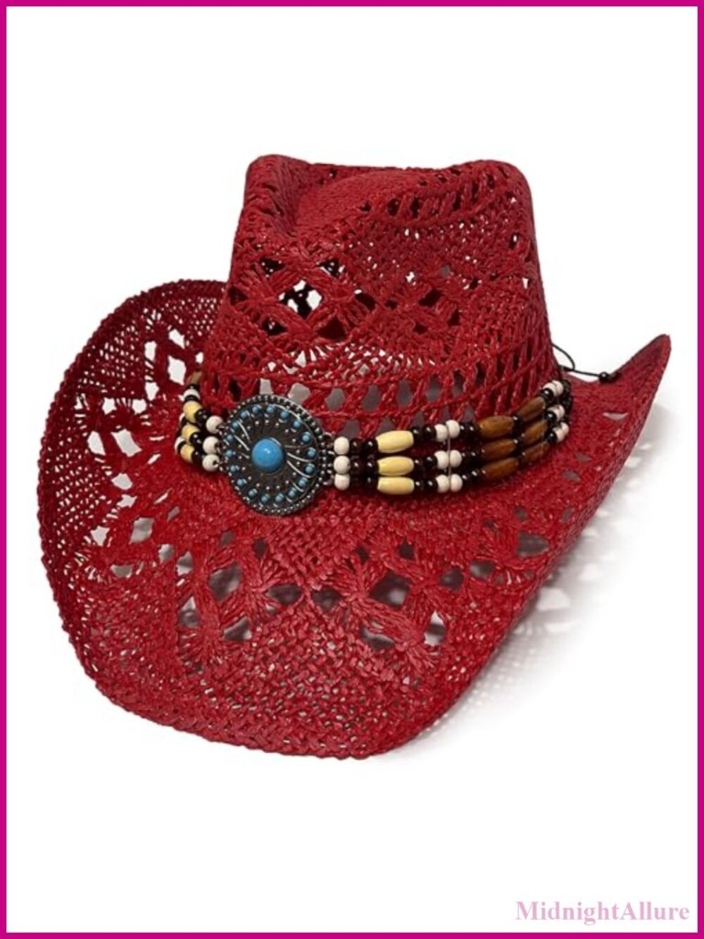 Unisex Straw Cowboy Hat Wide Brim Western Sun Hat